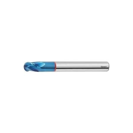 Garant Diabolo Solid Carbide Ball Nose End Mill, for Hard Steels, TiAlN Coated, 16 mm 207476 16